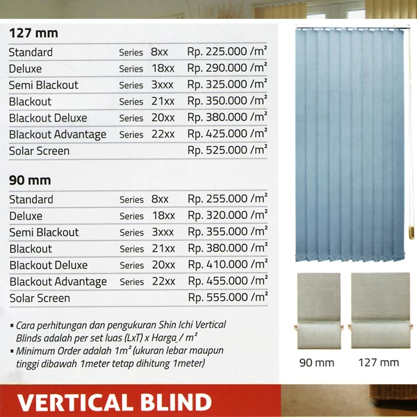 VERTICAL BLIND SHINICHI 127 mm
